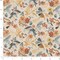 Aqua Orange Performance Pet Friendly Floral Linen Look Print Upholstery Fabric by The Yard - SKU: Eli Aqua